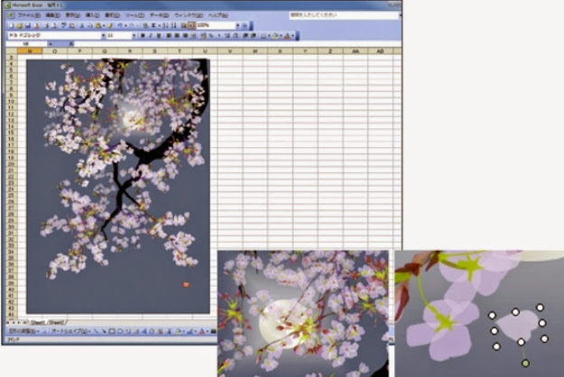 excel untuk lukisan jepang