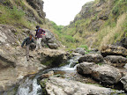 Scramble along a side trail, going over Coast Creek