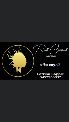 Red carpet hair design logo
