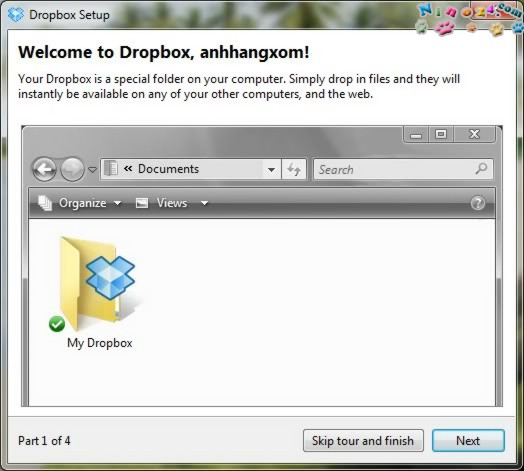 nino24 com dropbox 4 Hướng dẫn cài đặt và sử dụng DropBox , nơi lưu trữ trực tuyến tốt nhất hiện nay