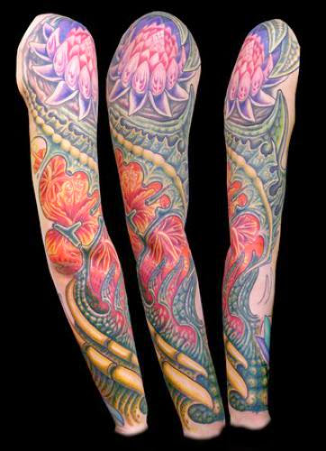 Sleeve Flowers Tattoos