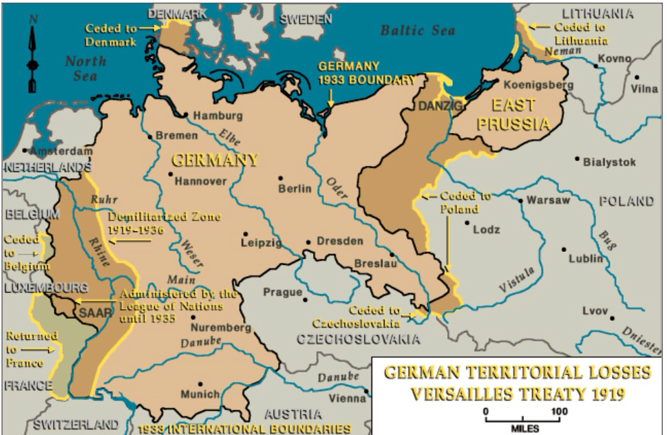 Germany Map Before Ww1 And After United States Map