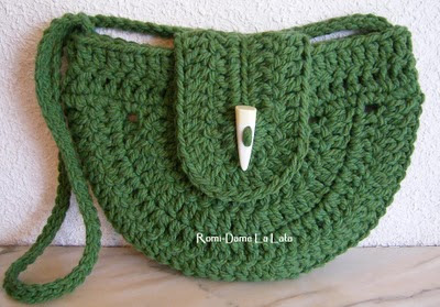 crochet - BOLSO DE RAFIA A CROCHET AYUDITA Bolso+verde-front