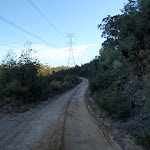 Power lines beside trail for a short time (170711)