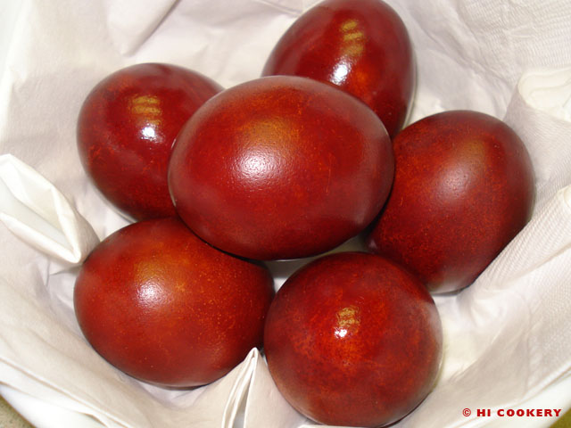Greek Red Easter Eggs