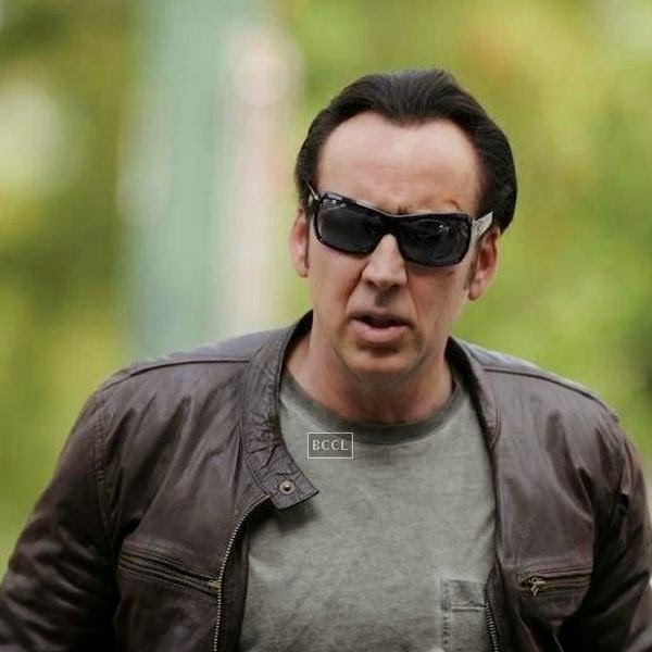 Nicolas Cage in a still from the Hollywood action crime thriller Rage.