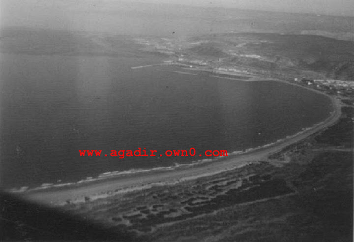 شاطئ اكادير قبل وبعد الزلزال سنة 1960 Agadir13