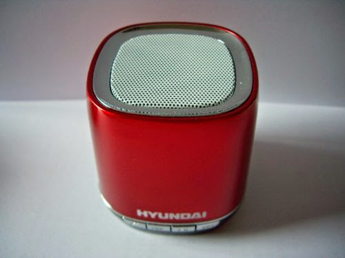  HYUNDAI Bluetooth Wireless Portable Hands Free Mini Speaker I80, Support Line-In  &  TF card - (Red color)