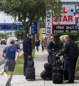 Flight Crew heading to airport from LAX Sheraton