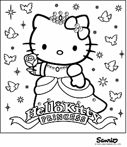 Hello Kitty coloriage