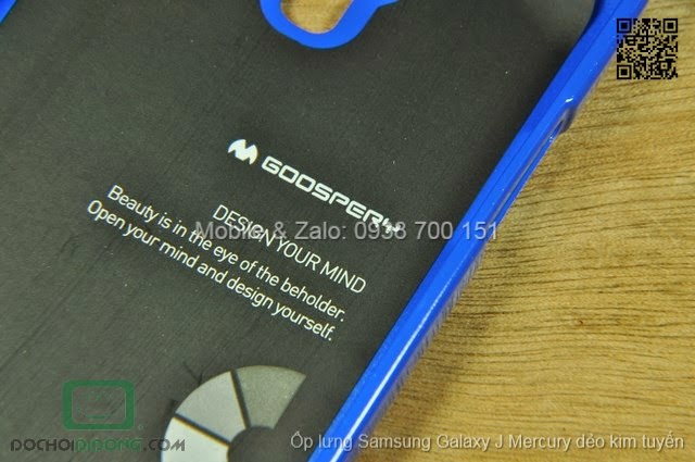 Ốp lưng Samsung Galaxy J Mercury dẻo kim tuyến
