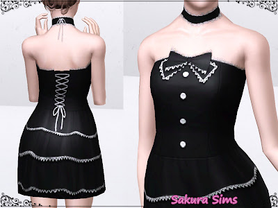 одежда - The Sims 3: Одежда для подростков девушек. - Страница 6 Dress01-02