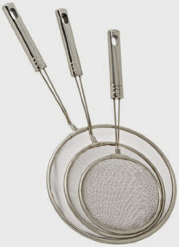  Cook Pro Stainless Steel Mesh Strainers, Set of 3