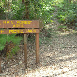 Timber sign in Blackbutt Reserve (399850)