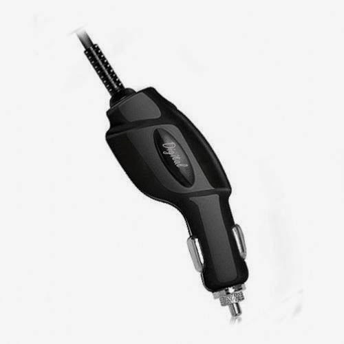  High Grade (Tangle Free) Rapid Car Charger Vehicle Adapter for LG Exalt , Enact , L5, L7, L9 and LG Exceed w/Crystal Blue LED Indicator - Piano Black