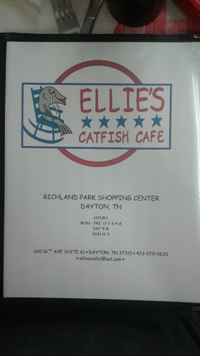 Seafood Restaurant «Ellies Catfish Cafe», reviews and photos, 260 16th Ave # 61, Dayton, TN 37321, USA