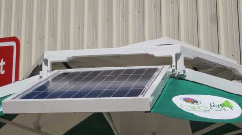 Solar Powered Picnic Table Developed In Lansing Charges Your Cell Phone Outdoors