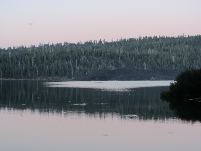 Butte Lake in the twilight