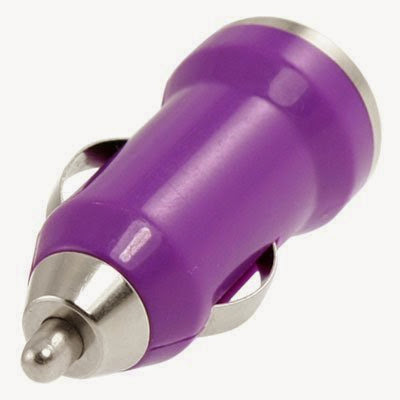  Gino Portable Purple USB Car Charger Adapter for Apple iPhone 3G 3GS