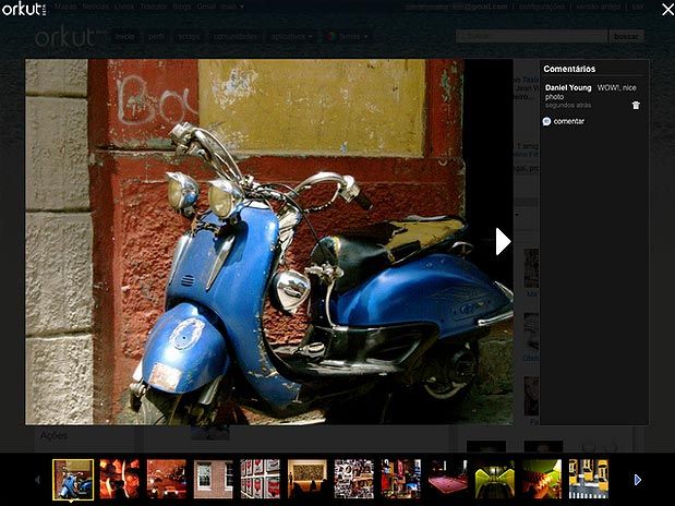 IMAGEM - Novo visual do Orkut 2011