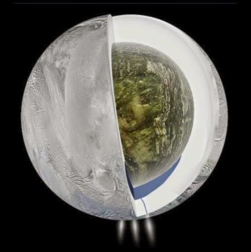 Measurements Indicate A Large Body Of Water Under Ice Surface Of Saturn Moon Enceladus