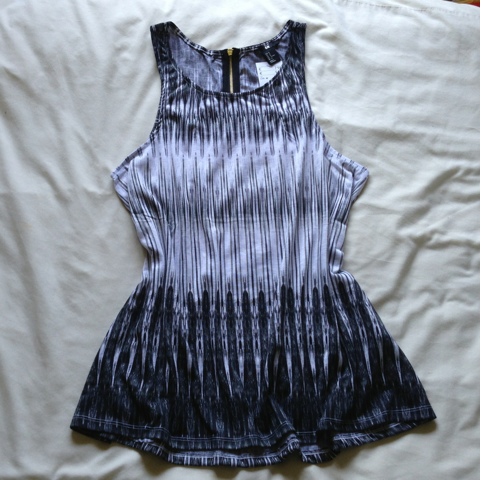 H&M Grey Striped Dress