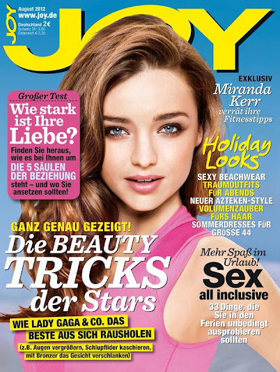 Miranda Kerr portada de Joy Germany August 2012