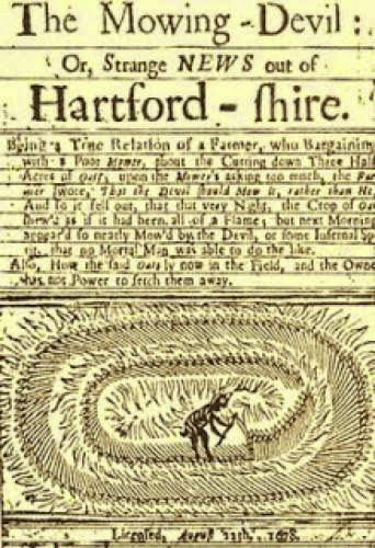 1678 Hertfordshire The Mowing Devil