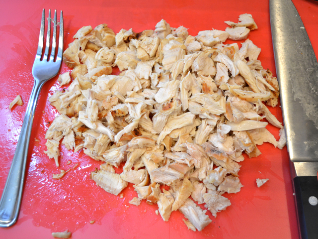 chicken chopped into small pieces 