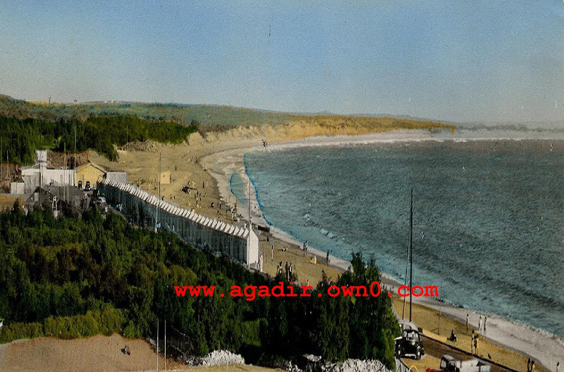 شاطئ اكادير قبل وبعد الزلزال سنة 1960 Cv
