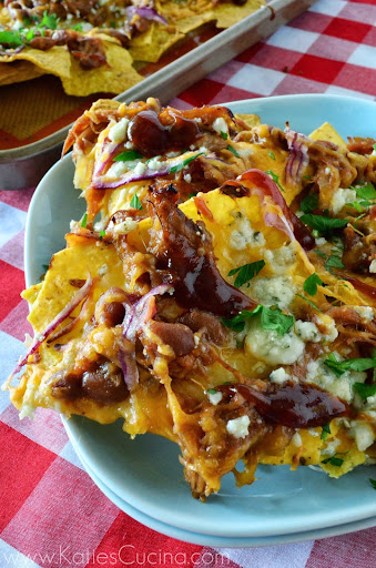 Pulled Pork Nachos from KatiesCucina.com