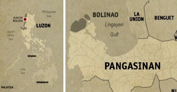 Bolinao Location Map