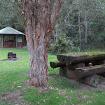 Old Picnic table and information area