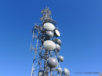Transmission tower at Mt St Helena