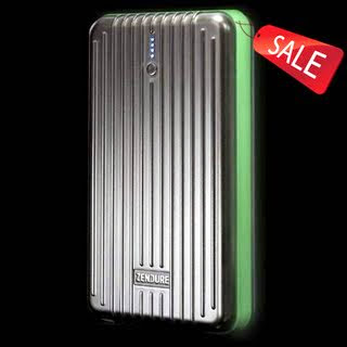 Zendure™ A5 Glow Limited Edition Portable Charger 17000mAh - Extremely Durable Compact and Lightweight External Battery Pack & Power Bank (2.1A Max Dual USB Output) for iPad, iPhone, Samsung Galaxy, Nexus, HTC, Motorola Droid, LG Optimus, MOTO X and more - Silver