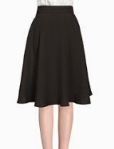 <br />Allegra K Ladies Knee Length Hidden Back Zipper Casual Full Skirt