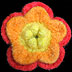 Felted Crochet Flower