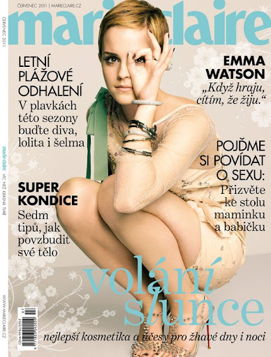 Emma Watson, portada de Marie Claire Chequia (julio 2011)