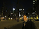 The Empire State Building was very striking that night, as was Larry The Empire State Building was very striking that night, as was Larry