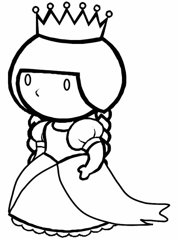 Mini queen coloring pages