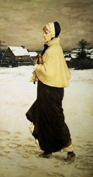 George Henry Boughton - Priscilla (1879)