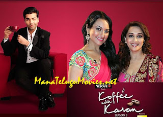 Madhuri Dixit,Sonakshi Sinha in Koffee with Karan