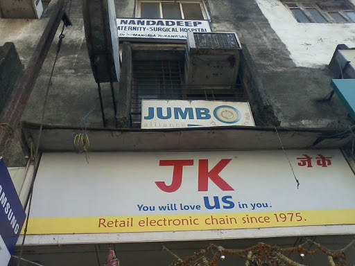 JK Electronics & Appliances Pvt. Ltd., Shop No.2, Patil & Bhoir Apt, KDMC Off., Shahid Bhagat Singh Rd, Dombivli East, Thane, Maharashtra 421201, India, Electronics_Accessories_Wholesaler, state MH