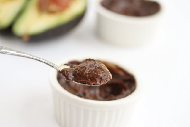 photo of a spoonful of pudding