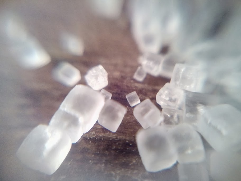 Salt under a microscope
