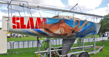 J/24 one-design sailboat- with SLAM and Octopus graphic