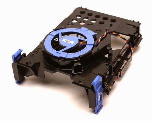  Genuine Dell NY290 Hard Drive Blower Fan and NH645 Hard Drive Caddy, For The Optiplex 740, 745, 755, 760 Small Form Factor (SFF) Systems, Compatible Part Numbers: TJ160, NJ793