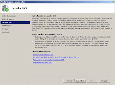 Instalar rol Servidor DNS en Microsoft Windows Server 2008 Standard x64