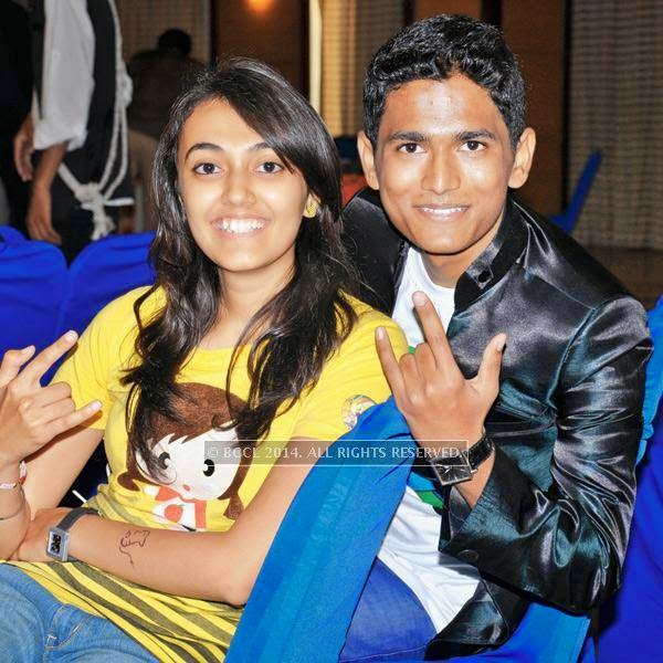 Jayati and Utkarsh during a cartoon-themed party organised by Modern Dental College and Research Centre, in Indore.