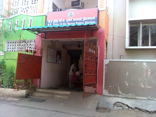 K 9 Thiru.Vi.Ka.Nagar Police Station, 25/12, Sathiyanarayanan Street, Sembiyan, Perambur, Chennai, Tamil Nadu 600011, India, Police_Station, state TN